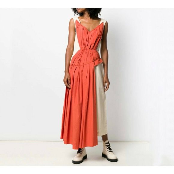 RUNWAY MARNI V-Neck Long Dress w/ Tags Size: SUS 2 4 NEW